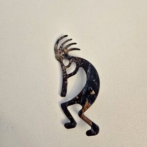 Kokopelli Pin Brooch Material Unknown